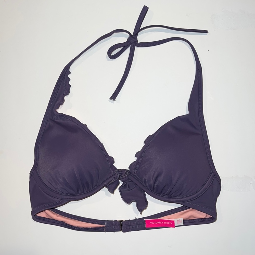 Victoria’s Secret Purple Halter Bikini Top 34B